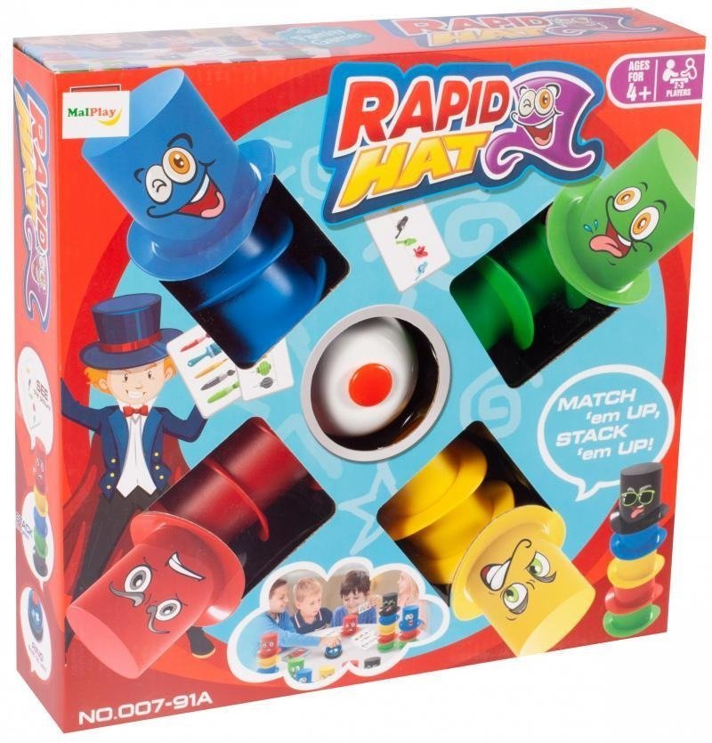 Malplay, Speed Cups Gra Rodzinna Szybkie Kapelusze Kubki