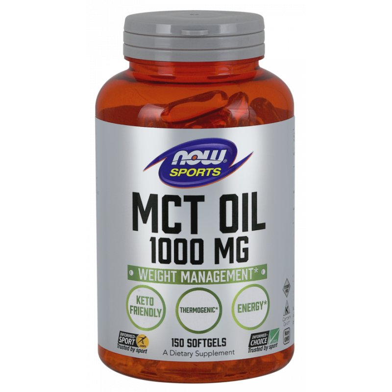 Now Foods MCT Oil - Olej MCT 1000 mg (150 kaps.)