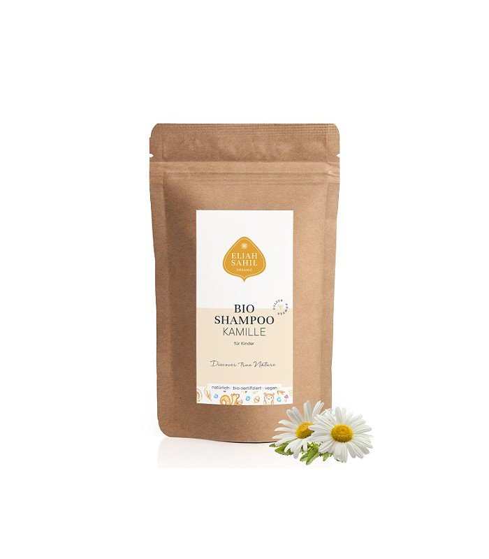 Eliah Sahil, Szampon w proszku dla dzieci z rumiankiem, naturalny, uzupełnienie, Zero Waste, 500 g