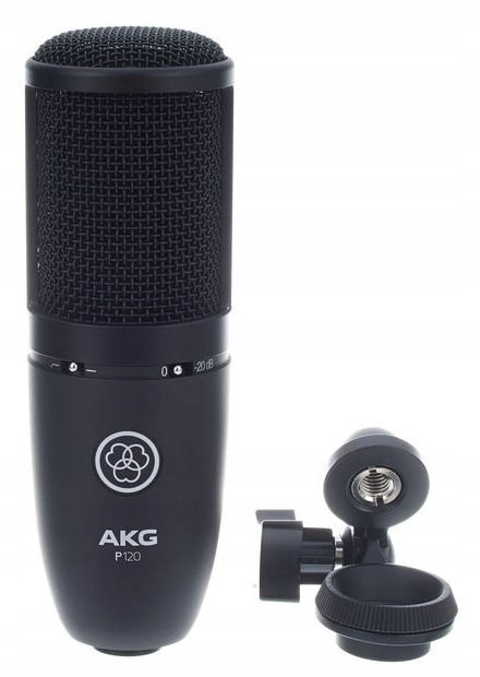 AKG statyczne P120 Studio mikrofon nerki czarne P120