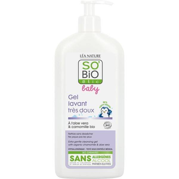 Bio So`Bio Etic SO Bebe Hipoalergiczny organiczny płyn do mycia ciała i włosów dla niemowląt i dzieci 400ml SOB00269