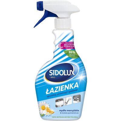 Płyn do czyszczenia łazienki SIDOLUX Mydło Marsylskie i świeża pomarańcza 500 ml