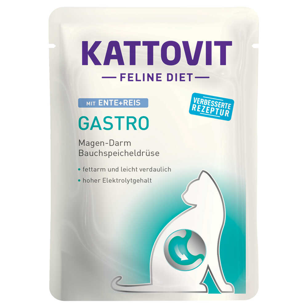 Kattovit Gastro w saszetkach - Kaczka z ryżem, 24 x 85 g