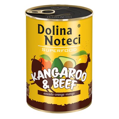 Dolina Noteci Premium Superfood Pies Kangur i wołowina puszka 400g