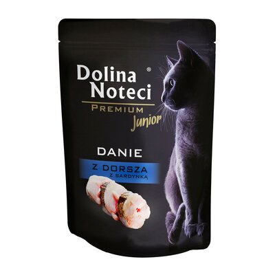 Dolina Noteci Premium Mokra karma dla kota junior - danie z dorsza 85 g