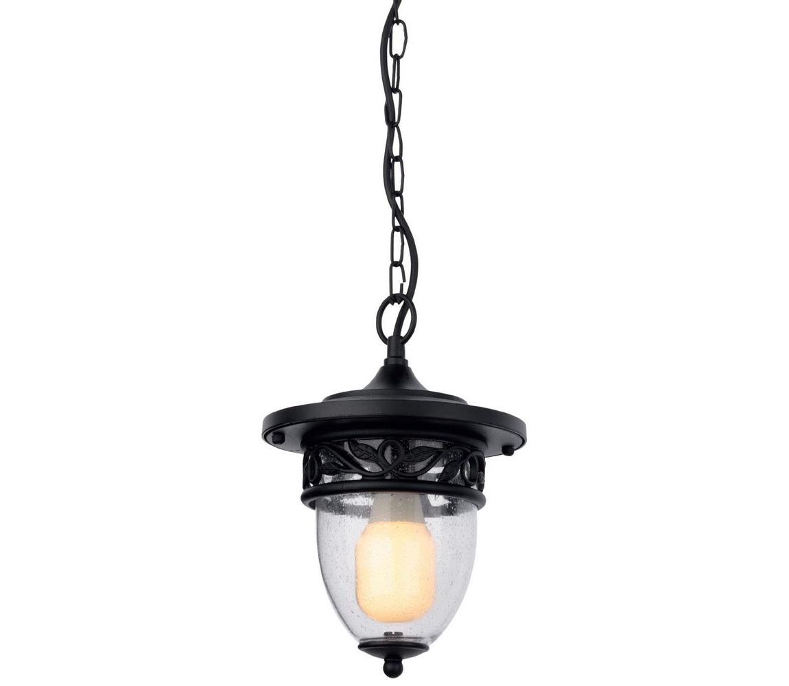 Redo 9399 - Lampa wisząca zewnętrzna na łańcuchu BASEL 1xE27/42W/230V IP44 czarny