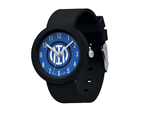 Siedem SpA zegarek analogowy Kwarcowy dla dzieci i chłopców z silikonowym paskiem 90G302226, Czarny niebieski, pasek