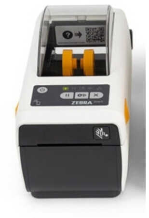 Zebra ZD611 Healthcare ZD6AH22-D0EE00EZ DT, 8 dots/mm (203 dpi), drukarka etykiet, USB, BT (BLE), Ethernet, EPLII, ZPLII, kit (USB), white (następca GC420t)