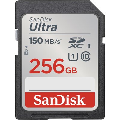 SanDisk 256GB SDXC Ultra 150MB/s C10 UHS-I