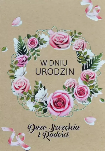 Kartka okolicznościowa Urodziny - Trend