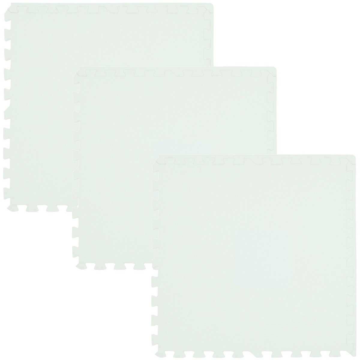 Humbi, Mata piankowa/Puzzle piankowe, Biały, 62x62 cm, 3 szt.