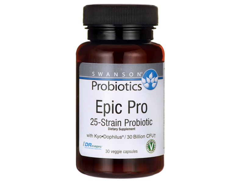 SWANSON Epic Pro Probiotyk 25 szczepów 30 mld (30 kaps) SW-002