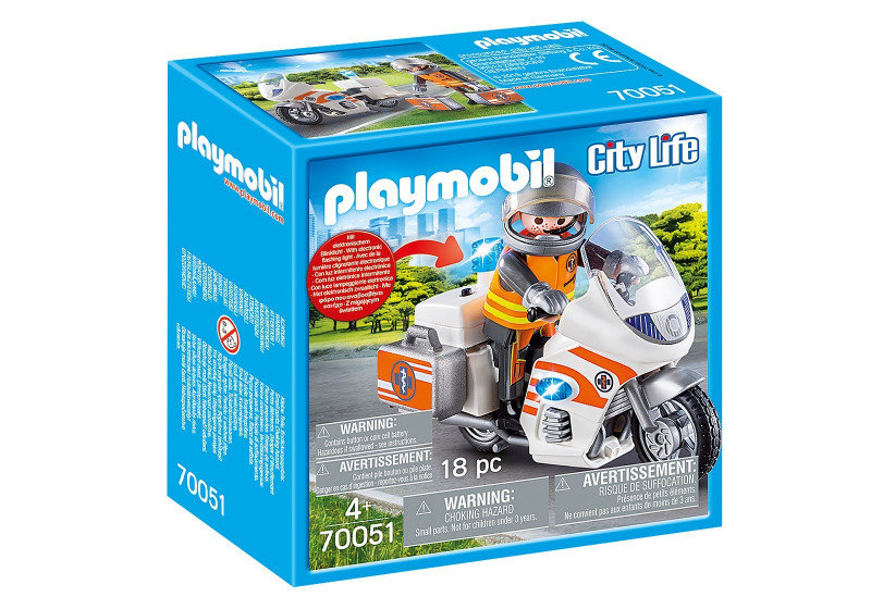 Playmobil City Life Emergency Motorbike 70051