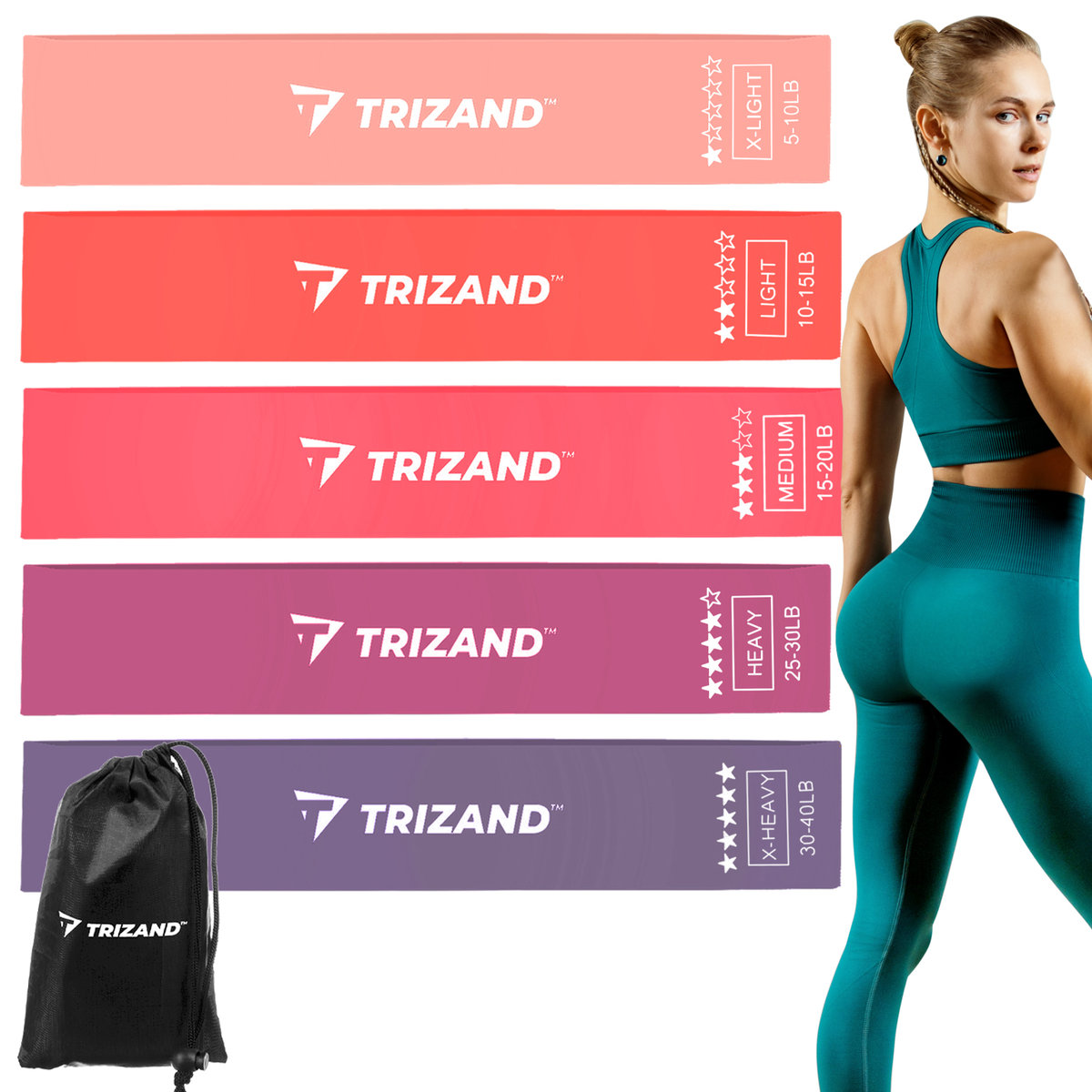 Iso Trade Iso Trade Mini Band GC15647 różne poziomy oporu w zestawie wielokolorowy 5 szt 5900779938663