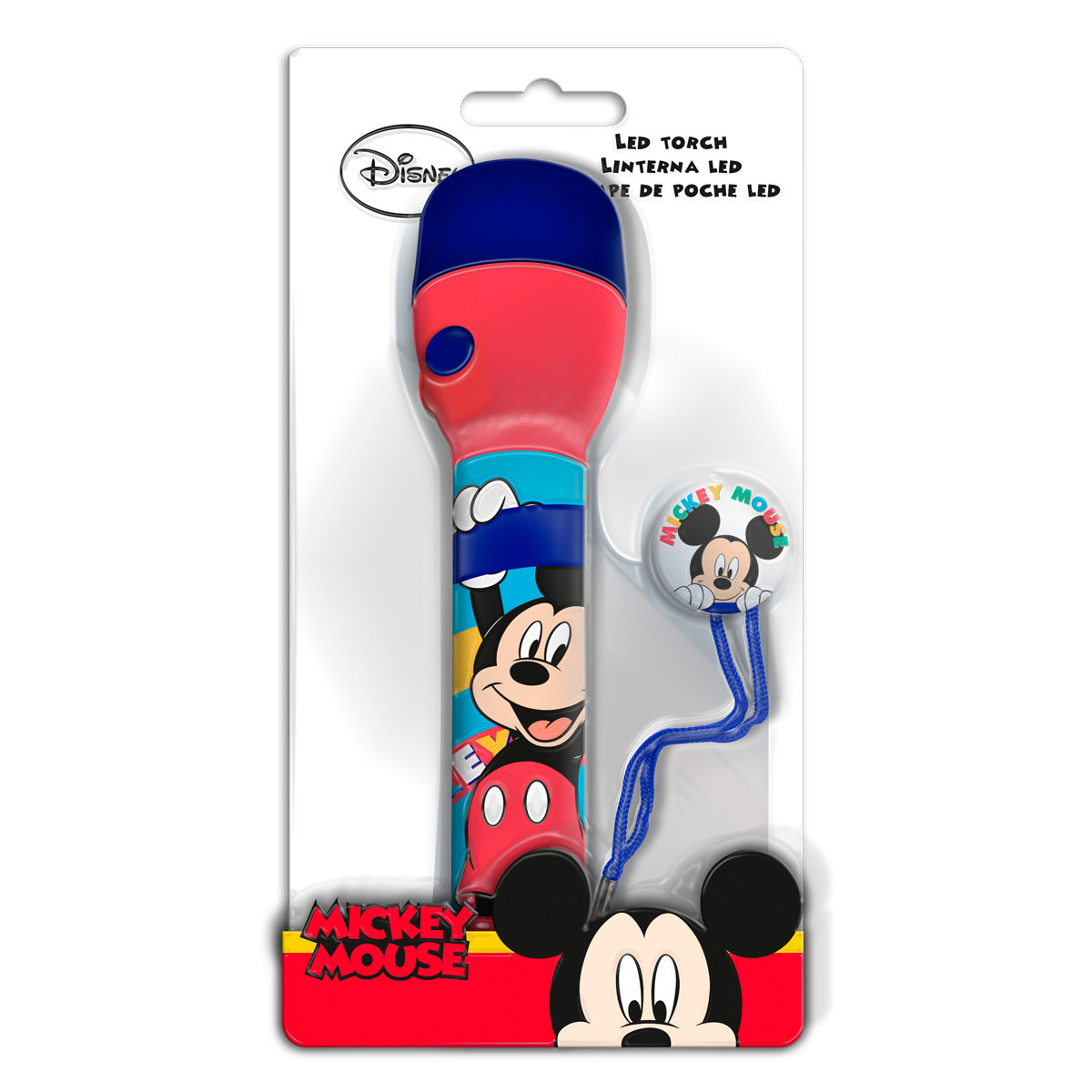 Kids Licensing, duża latarka LED, Myszka Mickey