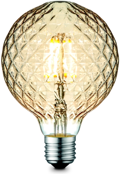 Kryształowa żarówka 11461 E27 G95 LED 4W 2700K 380lm