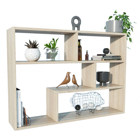 Regał wiszący na książki w kolorze dąb sonoma R9-R63