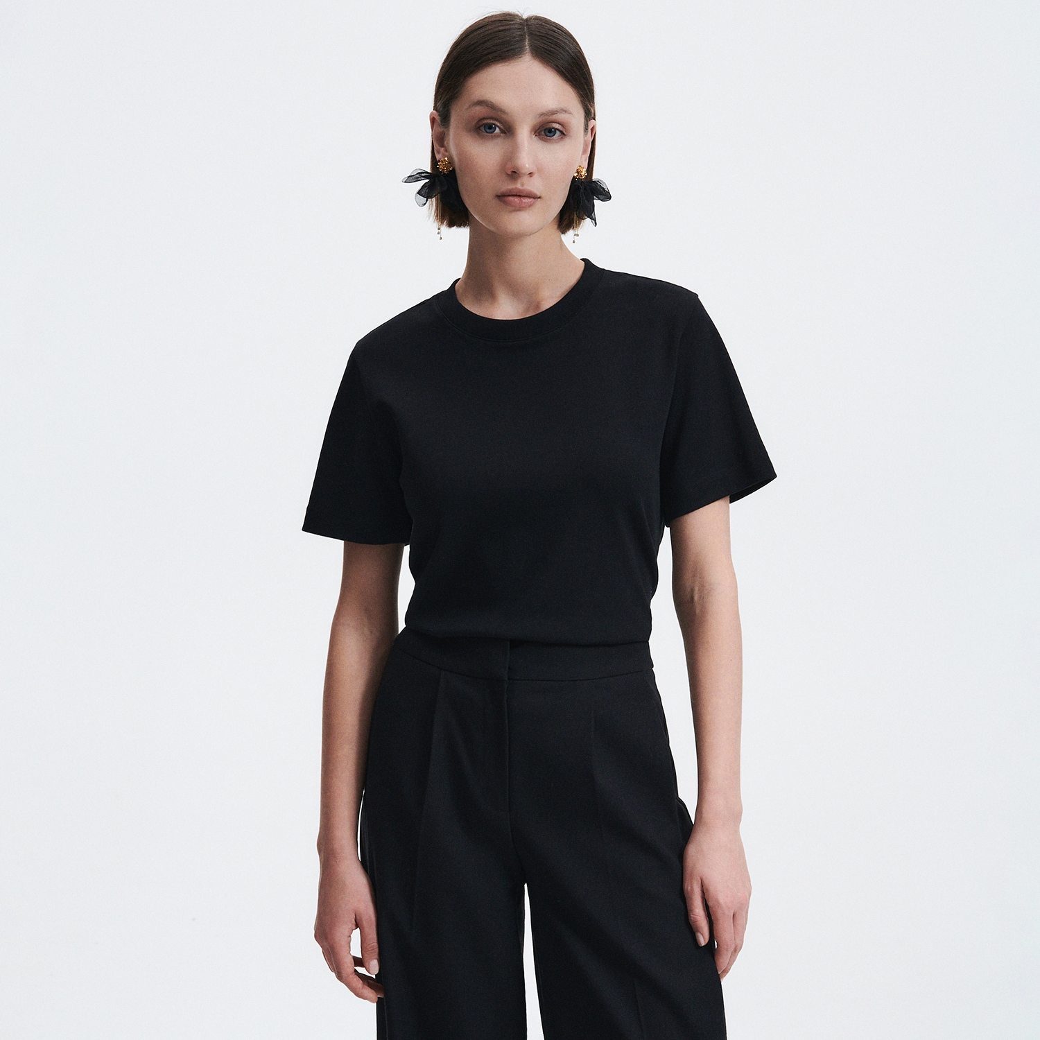 Reserved - T-shirt boxy - Czarny