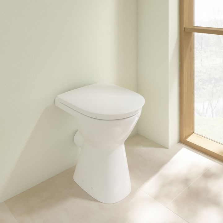 Villeroy & Boch ViCare Toaleta WC stojąca 49x36 cm bez kołnierza z powłoką CeramicPlus weiss alpin 4683R0R1 - odbiór osobisty: Kraków, Warszawa