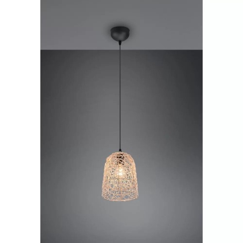 Lampa wisząca Lovis z plecionki rattanowej, 1-pkt.