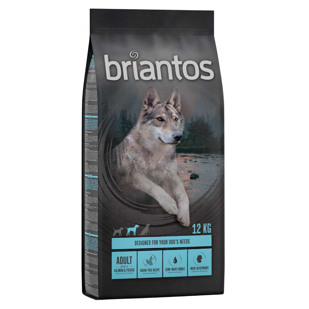 briantos Adult, łosoś z ziemniakami, bez zbóż - 2 x 12 kg