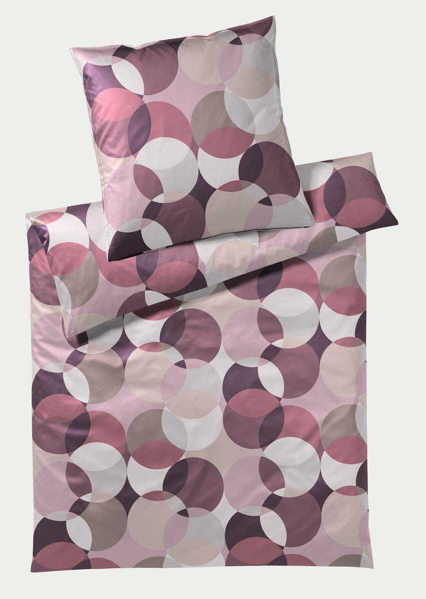 Elegante Pościel satynowa Patch Bordeaux