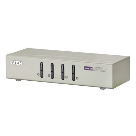 Aten Przełącznik CS74U 4-Port USB KVM Switch with audio, 4x Cables Set, Non