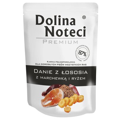 Dolina Noteci Danie z łososia z marchewką 300g