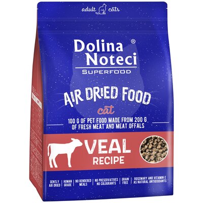 DOLINA NOTECI SUPERFOOD Danie z cielęciny karma suszona dla kota 1kg