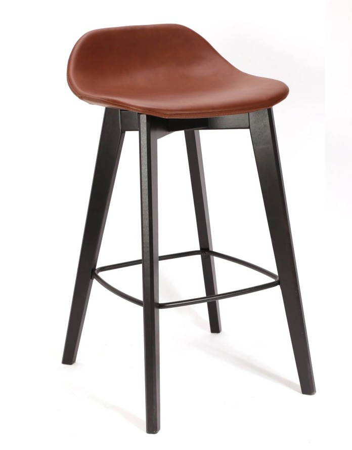Hoker z oparciem Amelia wooden legs counter h65 duży wybór kolorów