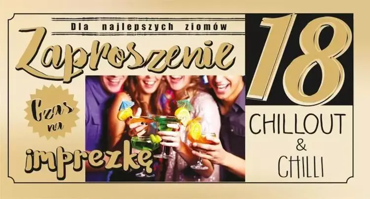 Zaproszenie Urodziny 18 (10szt) - AbCard