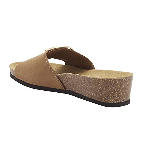 Scholl Amalfi Mule, Sandały Damskie, Brązowy, 41 EU