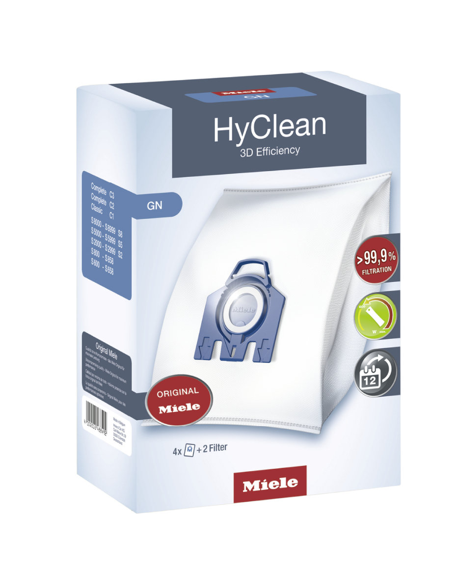 Worki do odkurzacza MIELE HyClean 3D Efficiency GN, 4 szt.