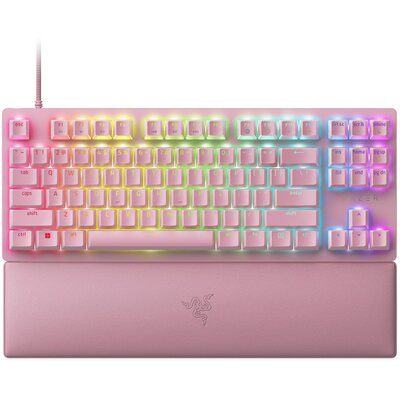 Razer Optical Gaming Keyboard Huntsman V2 Tenkeyless RGB LED light US Wired Quartz Linear Red Switch