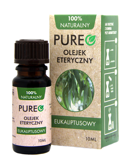 TRADIX Pureo 100% naturalny olejek eteryczny Eukaliptusowy 10 ml