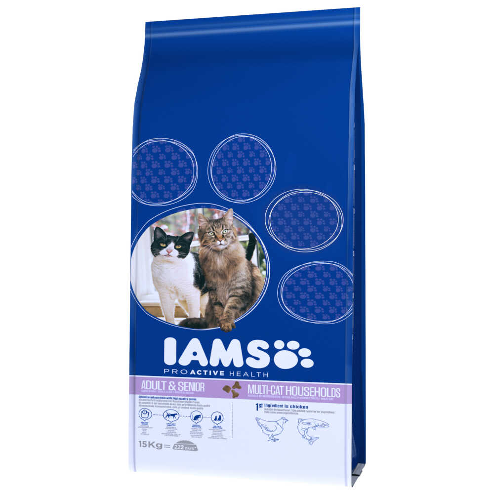 IAMS Pro Active Health Adult Multi-Cat Household - 15 kg Dostawa GRATIS!