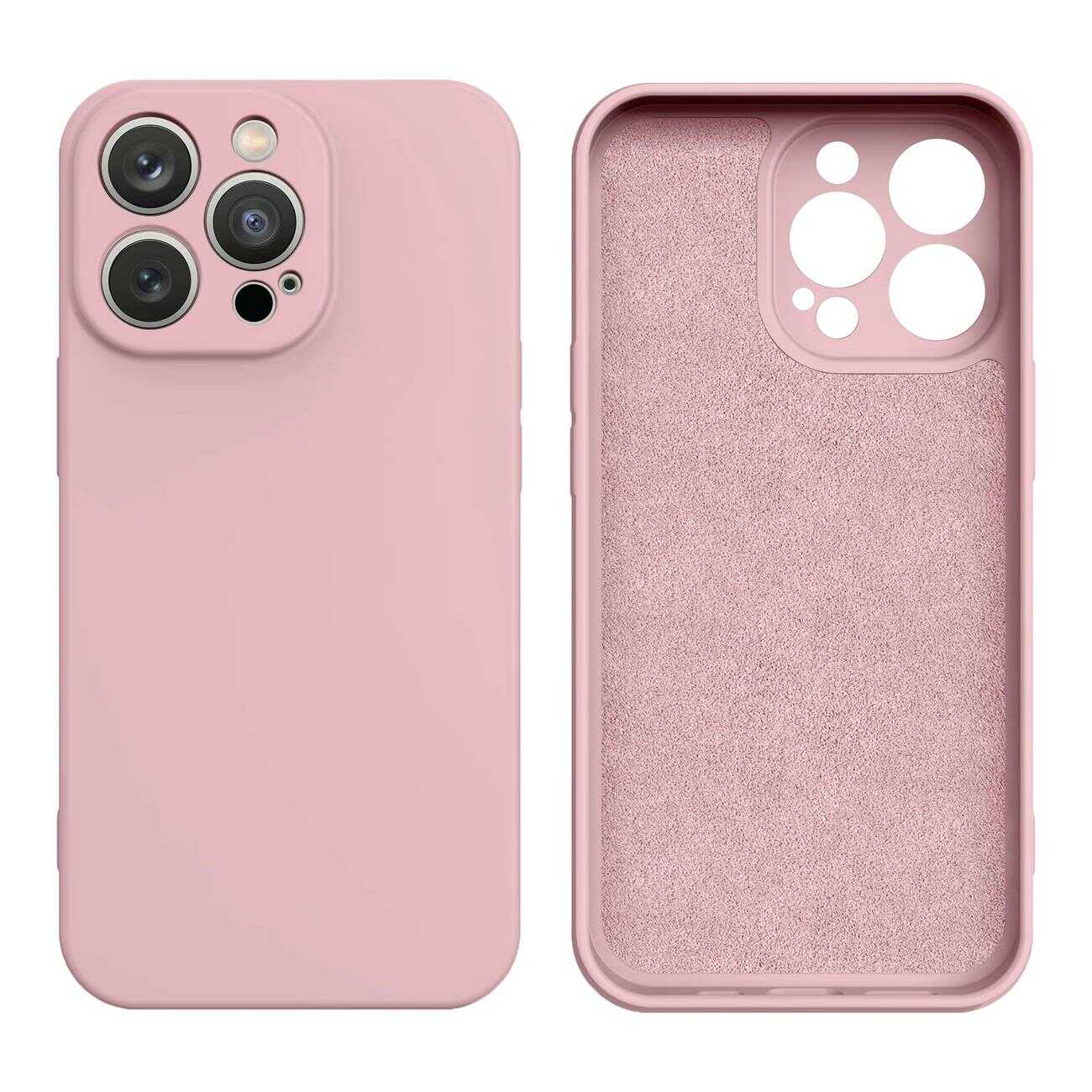 Hurtel Silicone case etui iPhone 14 Plus silikonowy pokrowiec różowe
