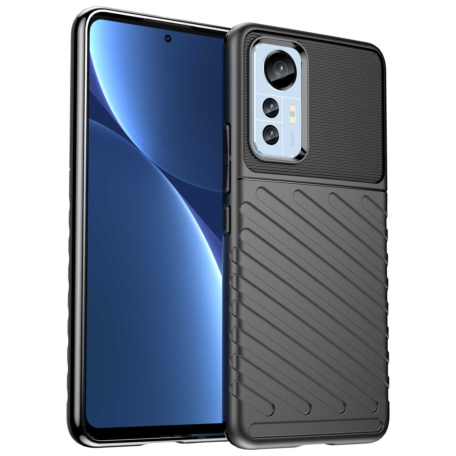 Hurtel Thunder Case etui Xiaomi 12 Lite silikonowy pancerny pokrowiec czarne