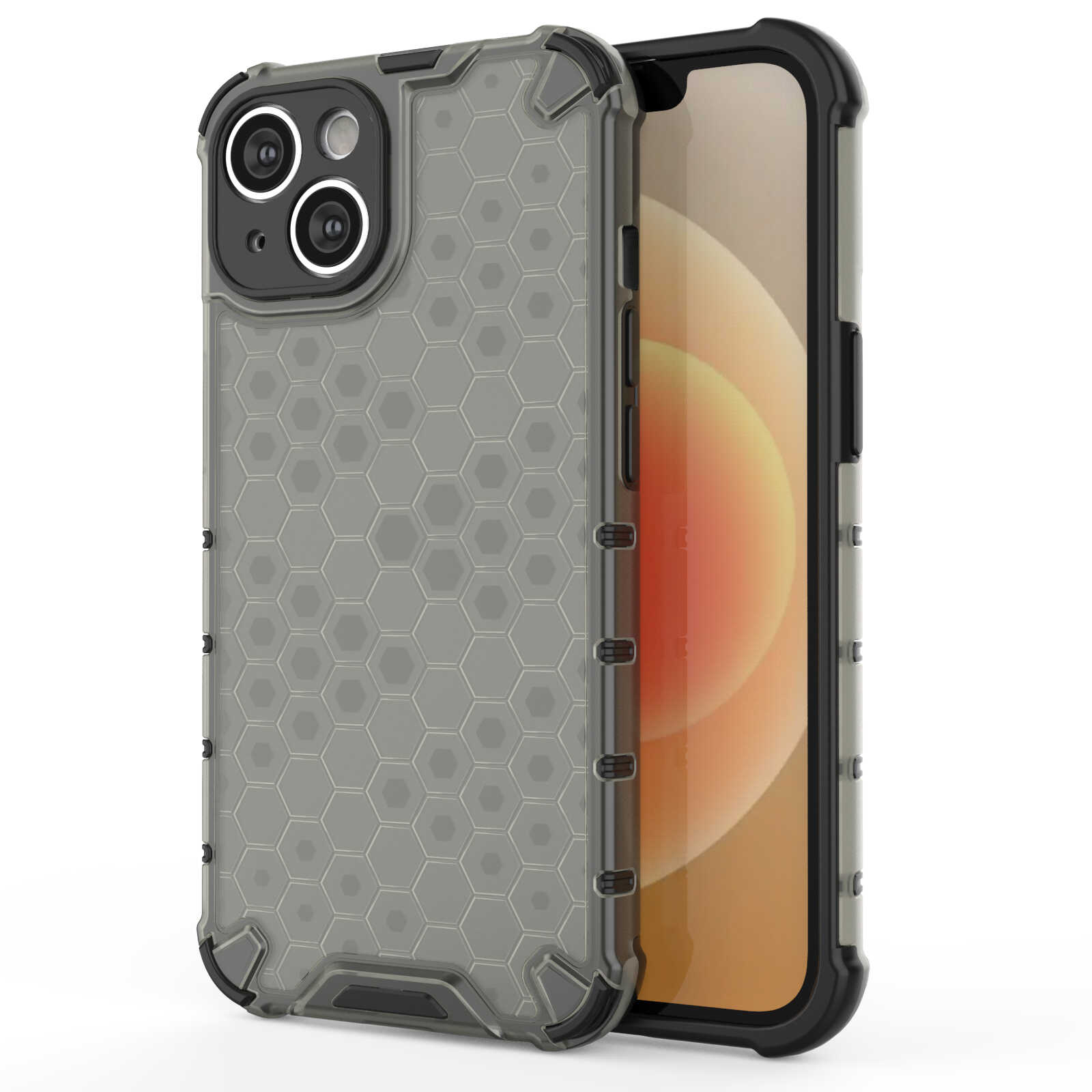Hurtel Honeycomb etui iPhone 14 Plus pancerny hybrydowy pokrowiec czarne