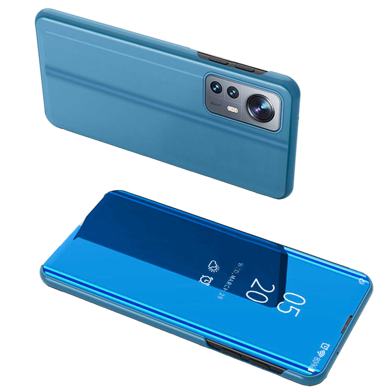 Hurtel Clear View Case etui Xiaomi 12 Lite pokrowiec z klapką niebieskie
