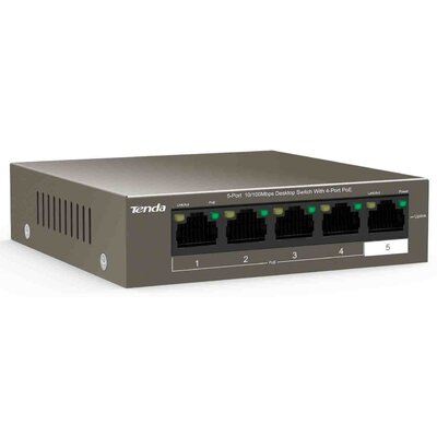 Tenda TEF1105P-4-38W 5-port FastEthernet Switch 10/100Mbps 4 X PoE