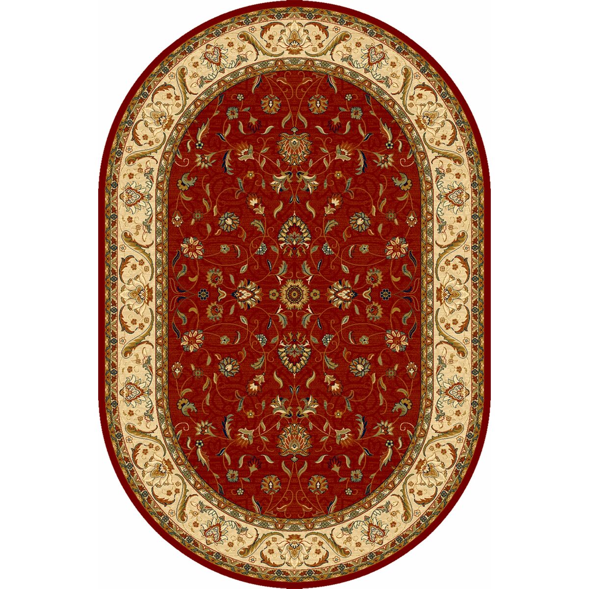 Dywan wełniany owalny Omega Aries rubin 200 x 300 cm