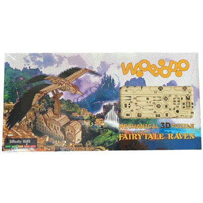 Puzzle 3D WOOBOODOO Baśniowy Kruk PT0001 (301 elementów)