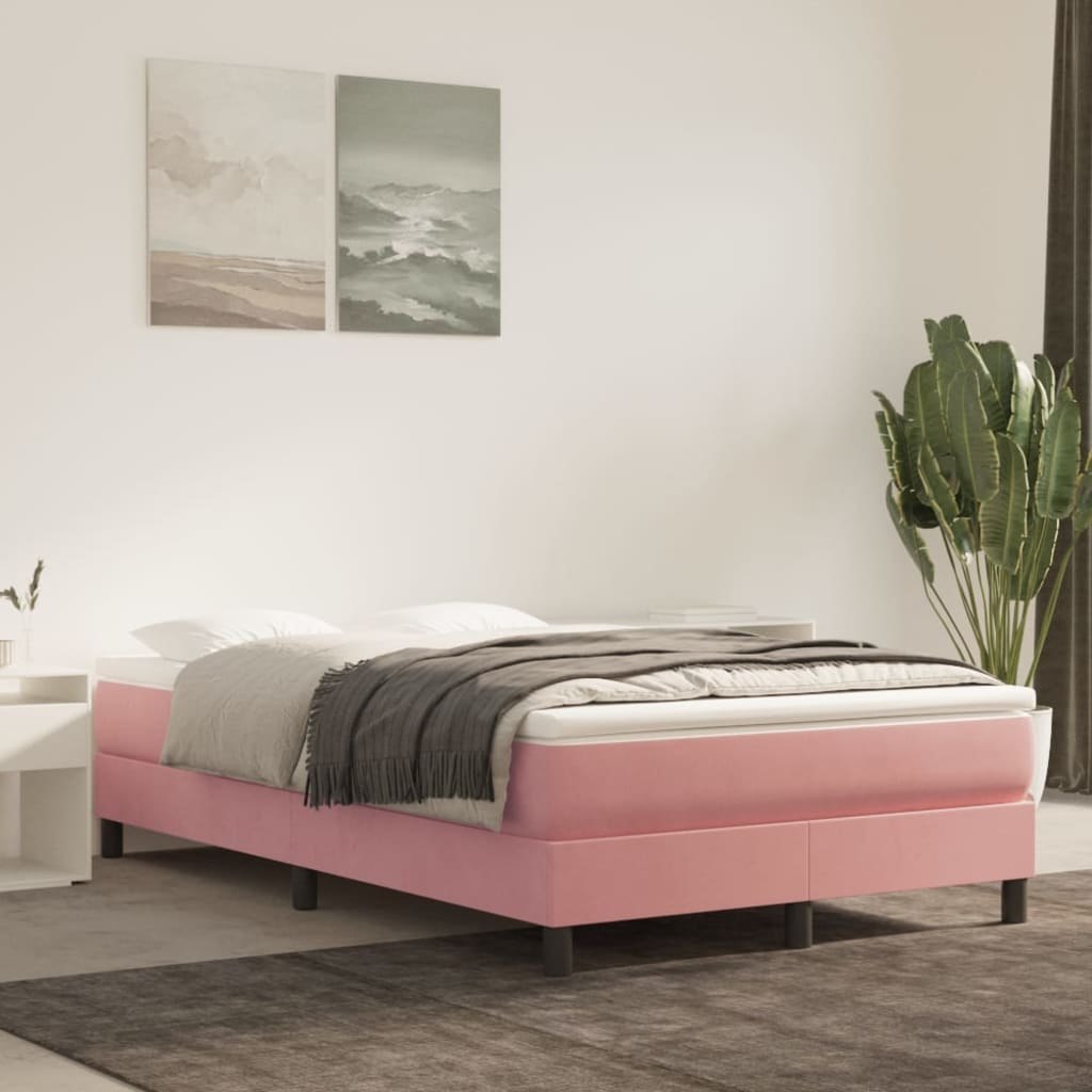 Materac kieszeniowy różowy 80x200