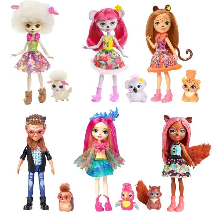 Mattel Enchantimals Lalka + zwierzątko dodatkowe mix wzorów)