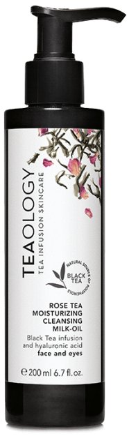 Teaology Teaology TEAOLOGY Rose Tea NAWILŻAJĄCE OLEJKOWE MLECZKO DO DEMAKIJAZU TWARZY I OCZU z naparem z czarnej herbaty 8050148500025