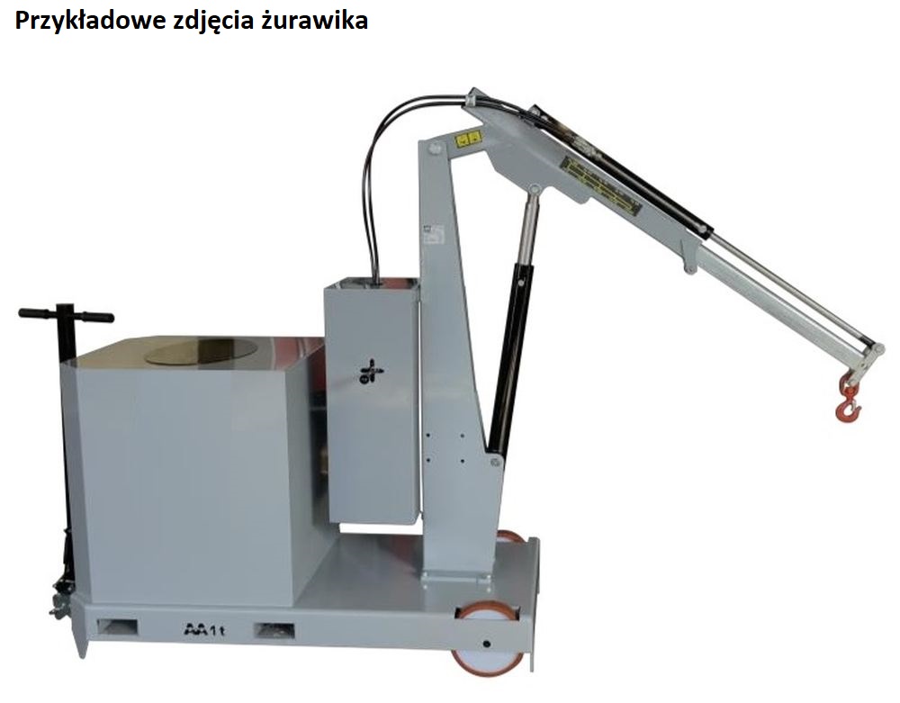 Żurawik z przeciwwagą, napęd ręczny, ramię elektryczne (udźwig: 500-1000 kg, wys. podnoszenia: 1970-2670 mm) 03080215