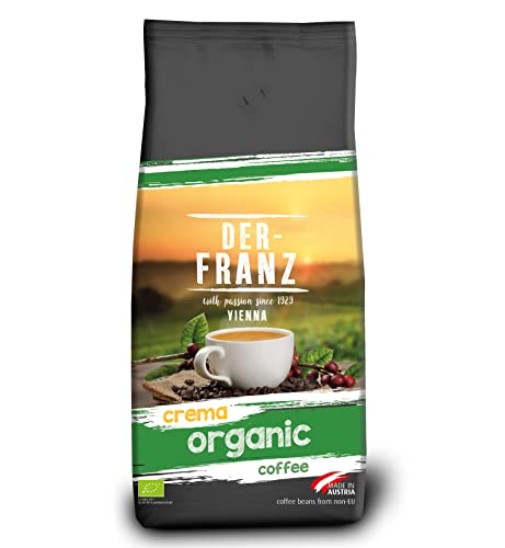 Der-Franz Organiczna Crema Kawa ziarnista pełna 1000 g