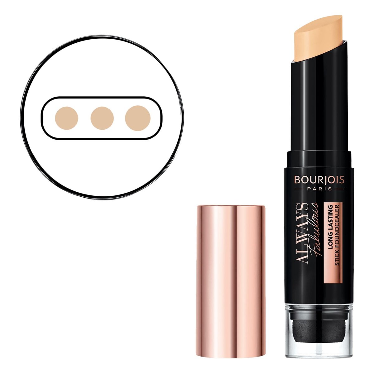 Bourjois Fabulous podkład w sztyfcie 110 Light Vanilla 7,3g