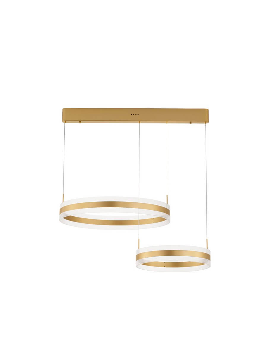 Jadalniana lampa wisząca LE42754 pierścienie LED 124W złote